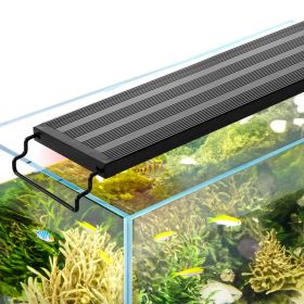 VEVOR Aquarium Light, 22W Full Spectrum Fish Tank Light with 5 Levels Adjustable Brightness, Adjustable Timer and Power-Off Memory