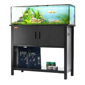 VEVOR Aquarium Stand, 40 Gallon Fish Tank Stand, 36.6 x 18.9 x 31.5 in Steel and MDF Turtle Tank Stand, 335 lbs Load Capacity